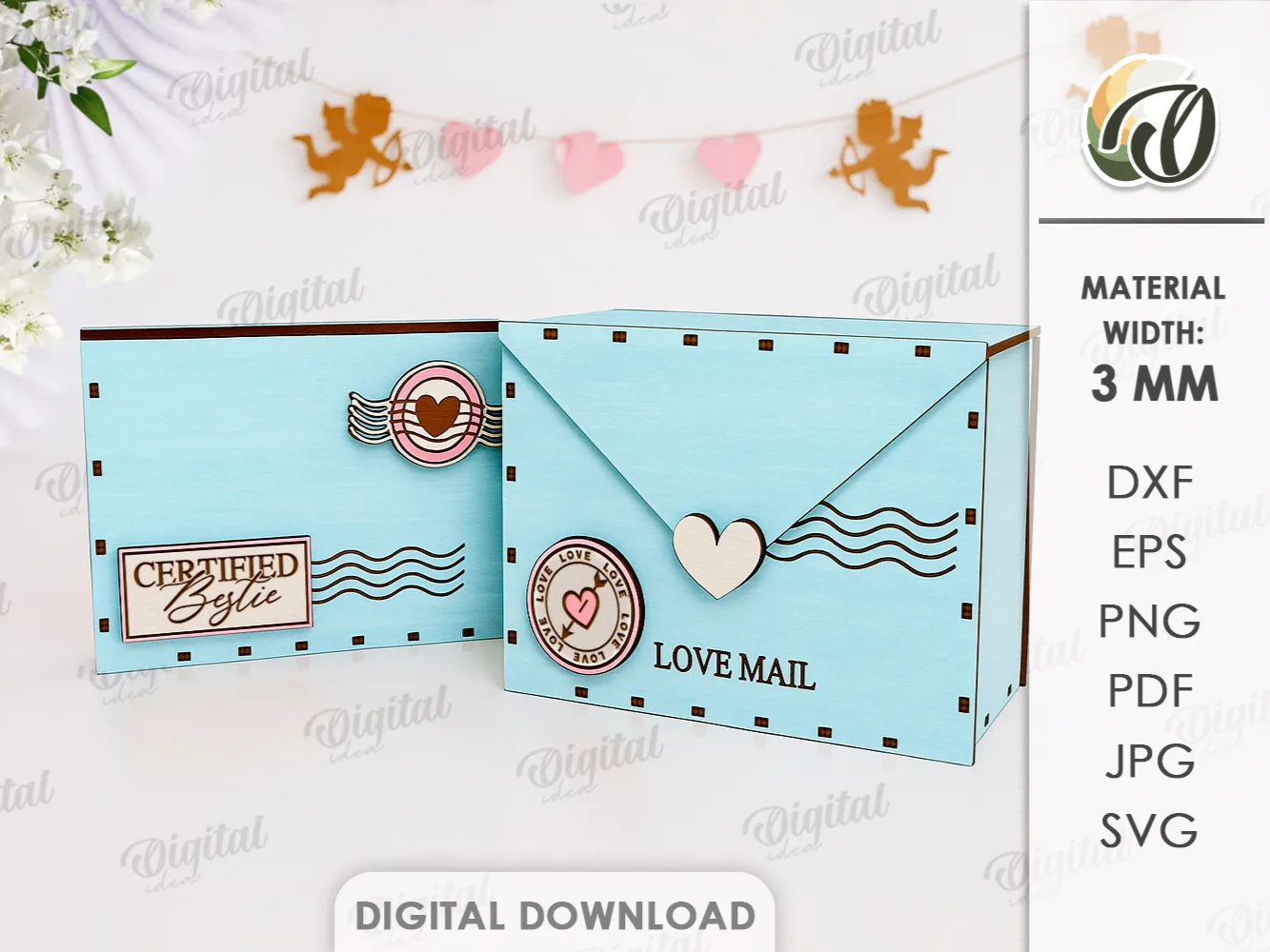 Valentine's Day Post Box gift box design
