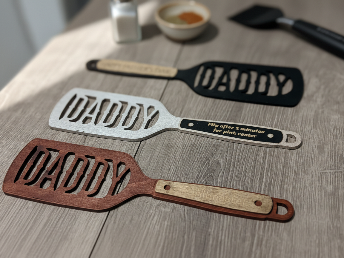 Daddy Personalized Grilling Spatula christmas gift for dad design