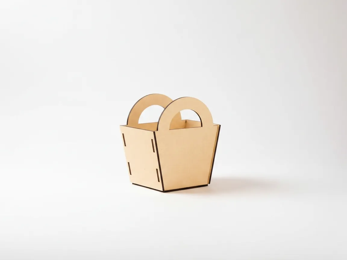 Wooden Candy Basket easter gift design
