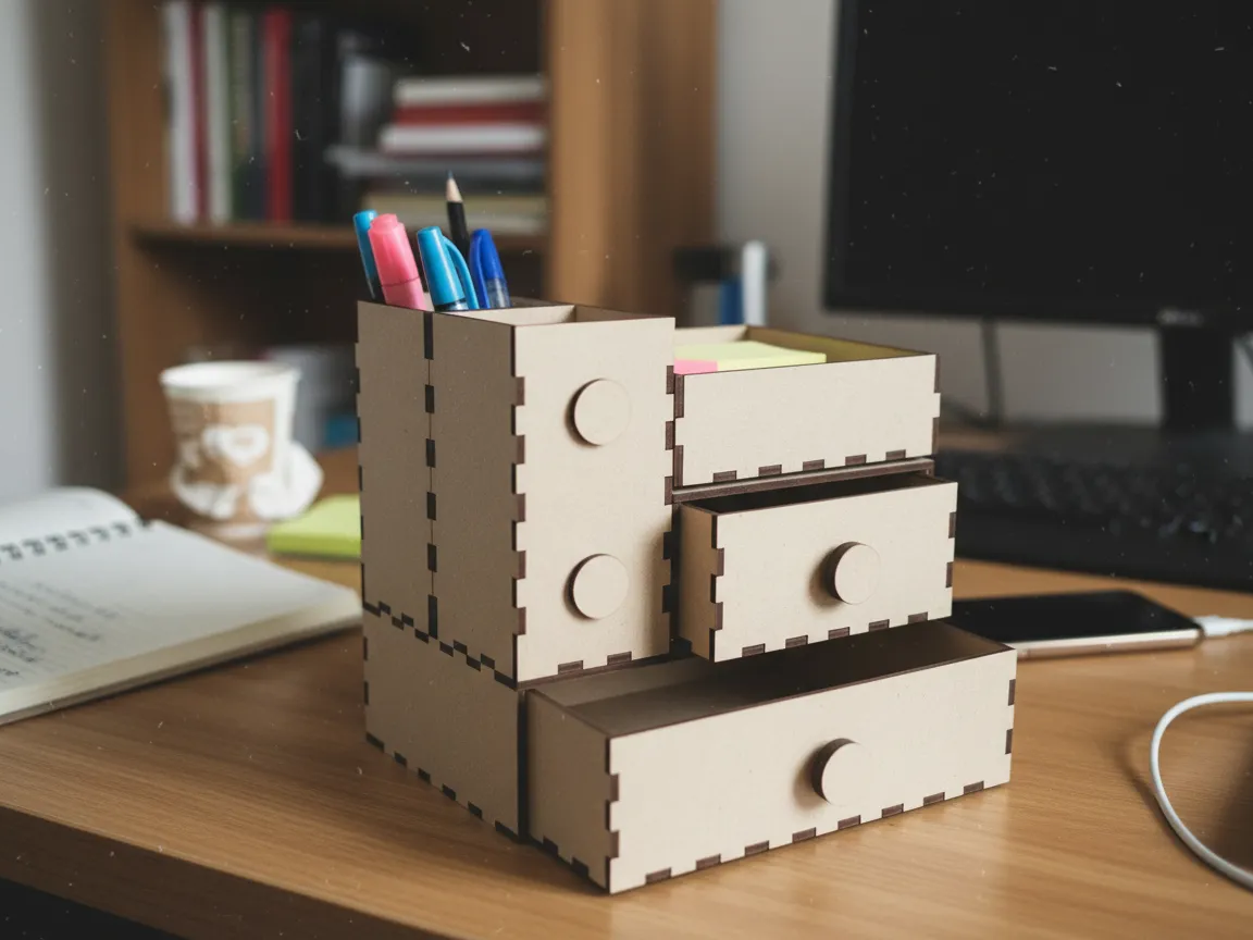 Kumibako Modular Desk Organizer Set office desk decor idea