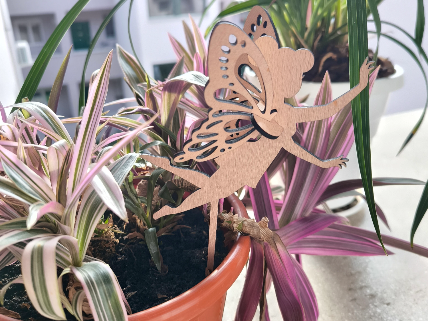 Piquet de jardin fée, décoration - modèle de décoration de jardin