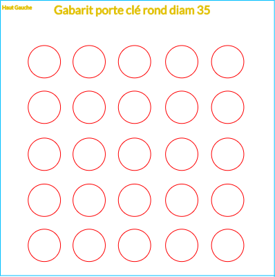 Gabarit porte clé bois rond diam 35.xcs