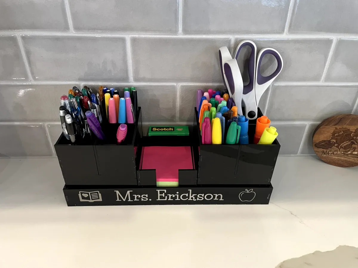 Acrylic Desk Organizer office desk decor idea