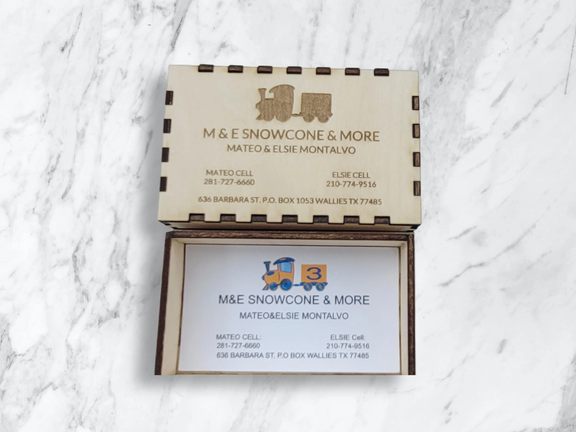Business Card Holder Box laser cut business card holder idea
