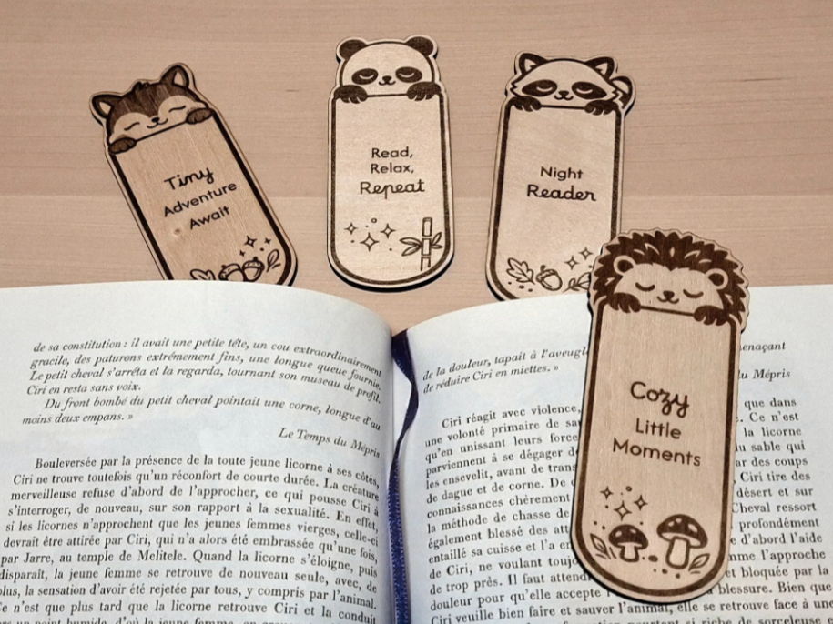 Hedgehog Laser-Cut Cute Animal Bookmark bookmark design