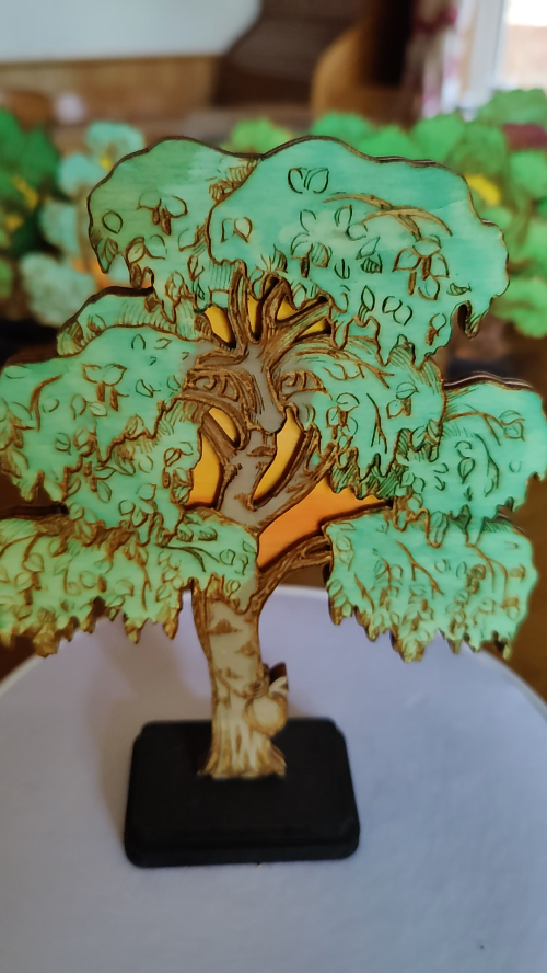 [Laser cut and engrave] The Pioneer Birch - A Story Tree