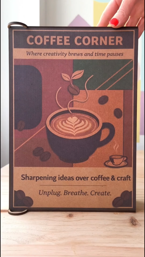 [Laser cut and engrave,Inkjet printing] The secret of coffee