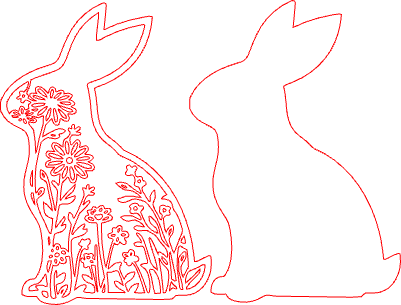 Easter Bunny Wall Decor Floral.xcs