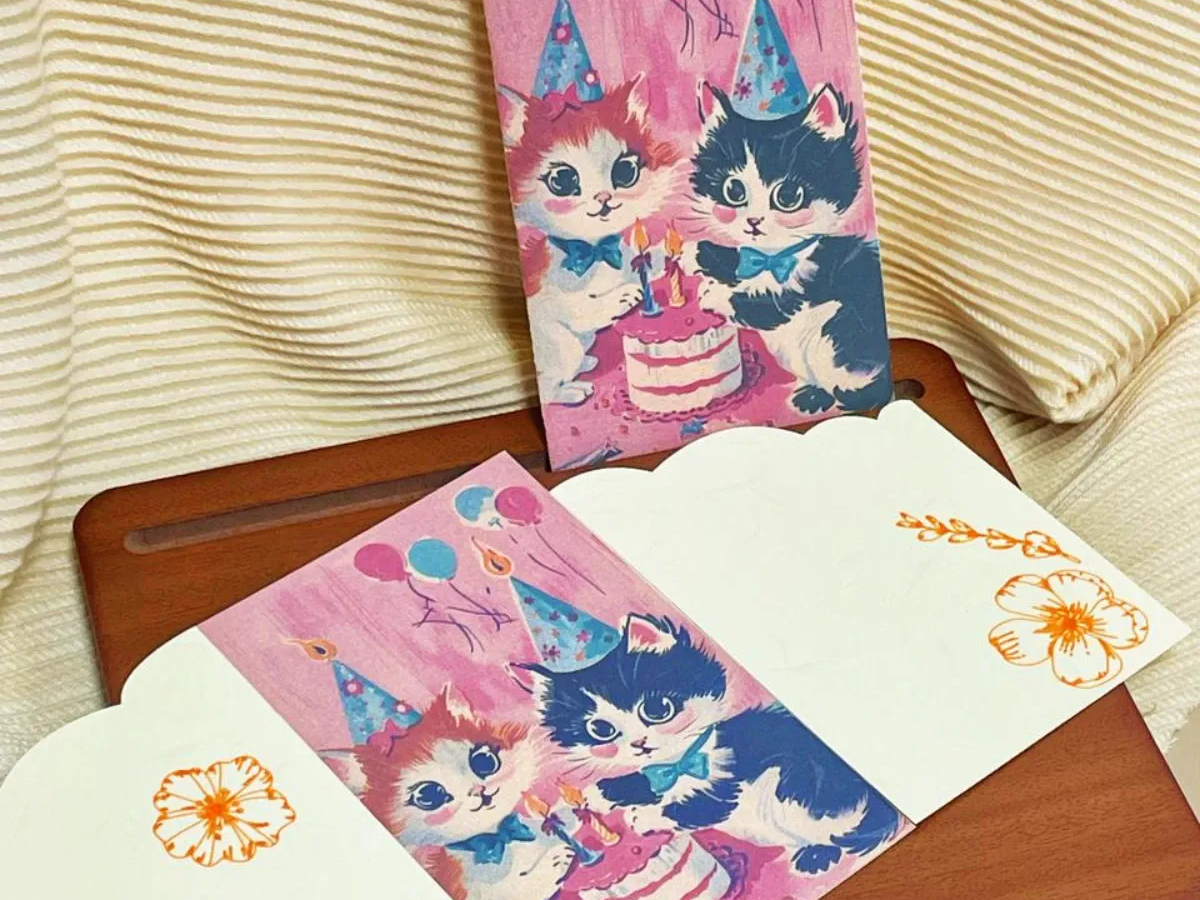 Cat Birthday Card birthday card design