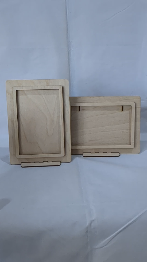 [Laser cut and engrave] Picture Frame Folding, 4x6 photo holder, laser cutting design. Laser cut pattern, photo frame, cut model.