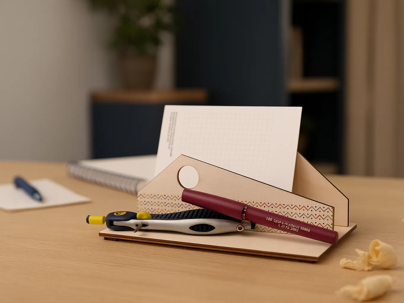 Wooden Desk Organizer gift for her design