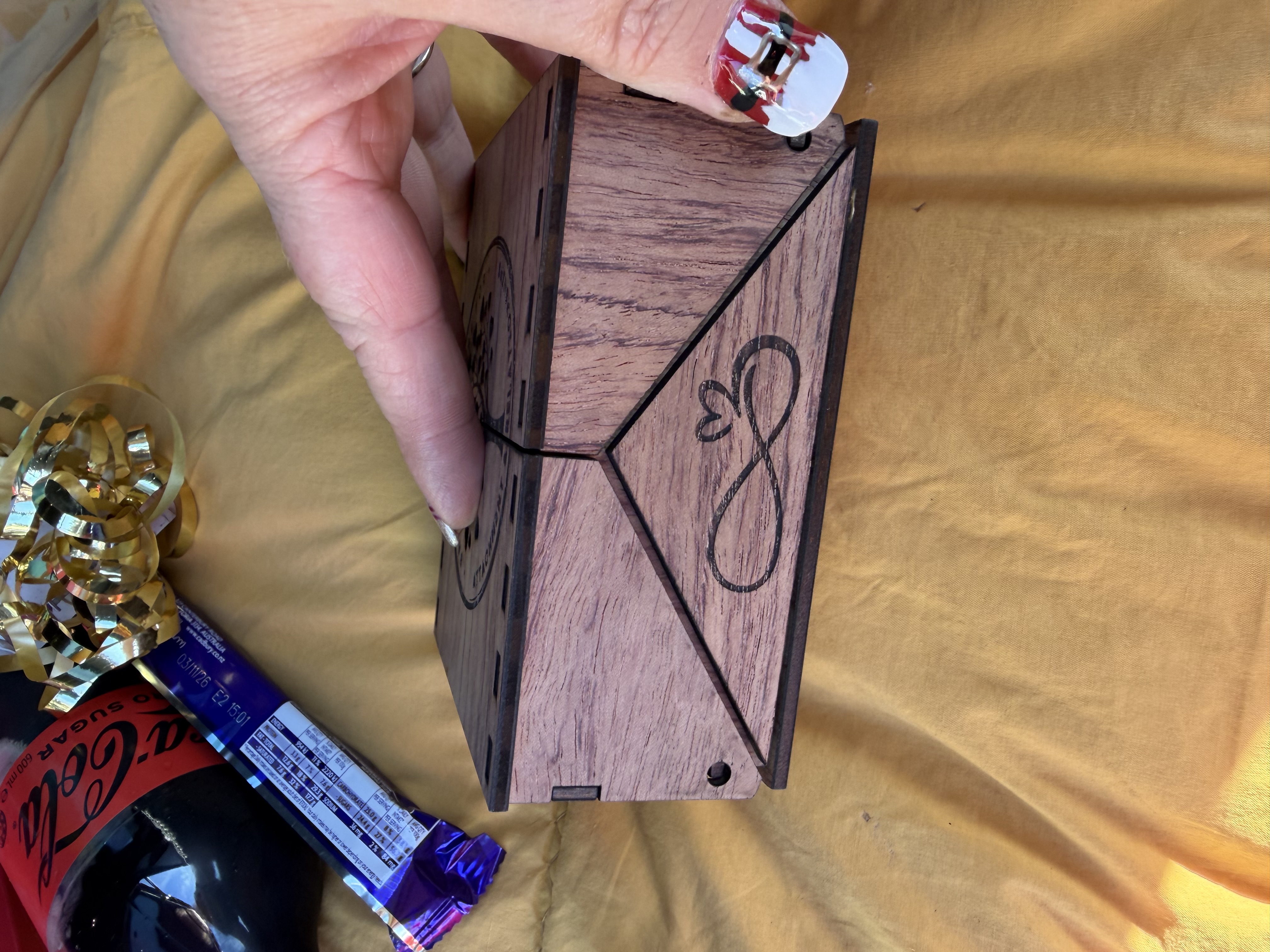 Keepsake Box with Decorative Heart Design birthday gift for mom idea
