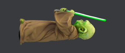 Yoda Inner engraved Keychain.xcs