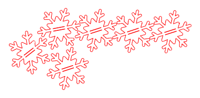 POSACUBIERTOS FIELTRO COPO DE NIEVE.xcs