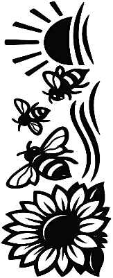 Bees Sunflower Knife Blade.xcs