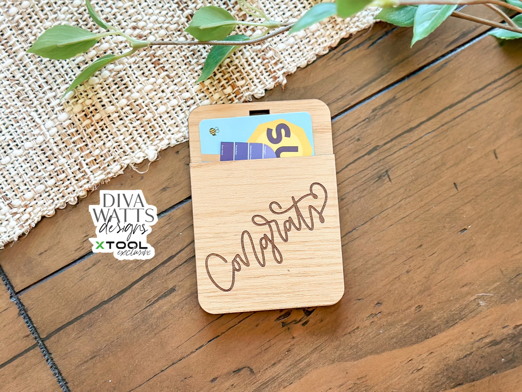 Congrats Gift Card Holder graduation gift design