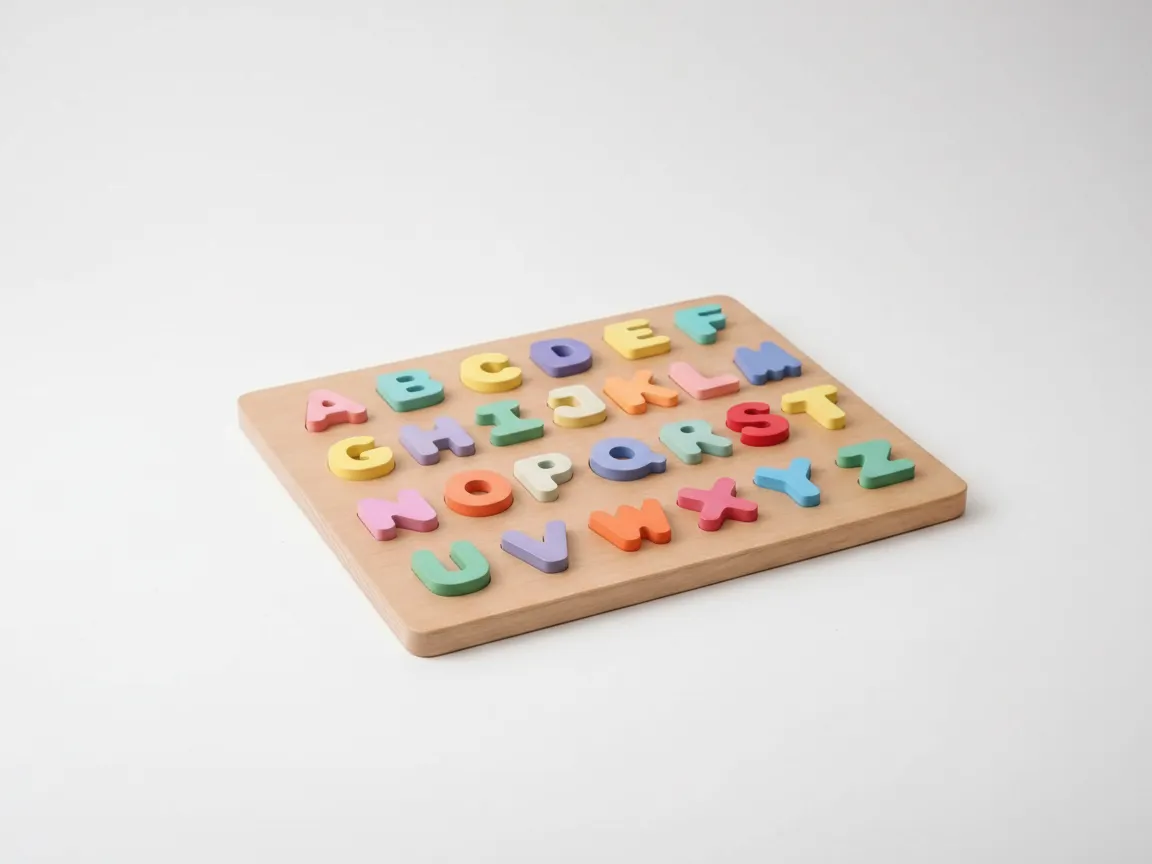 A-Z Wooden Learning Puzzle laser cut word puzzle idea