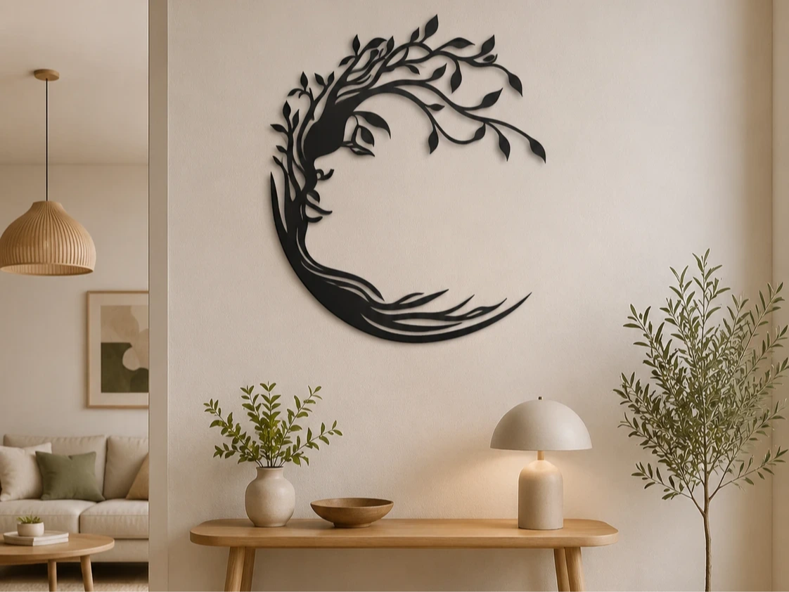 Tree of Life Female Silhouette SVG XCS