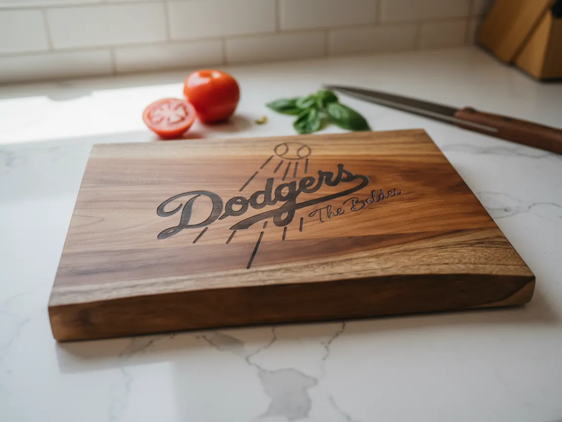 Dodgers Baseball Cutting Board cutting board design