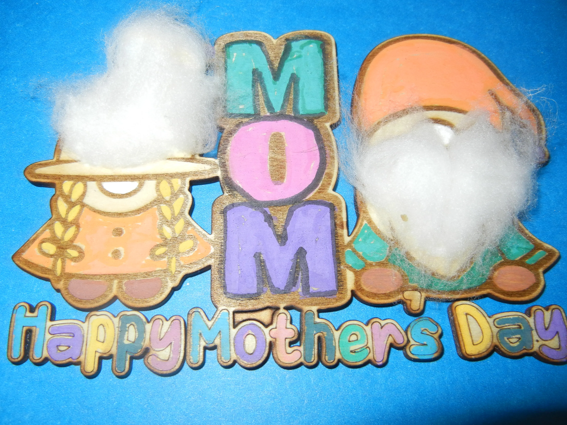 Happy Mother's Day Decorative Gnome Sign mother's day gift design