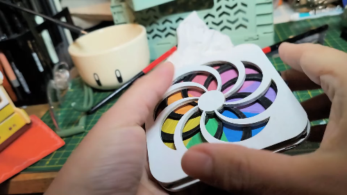 [Laser cut and engrave] Fidget spinner coaster