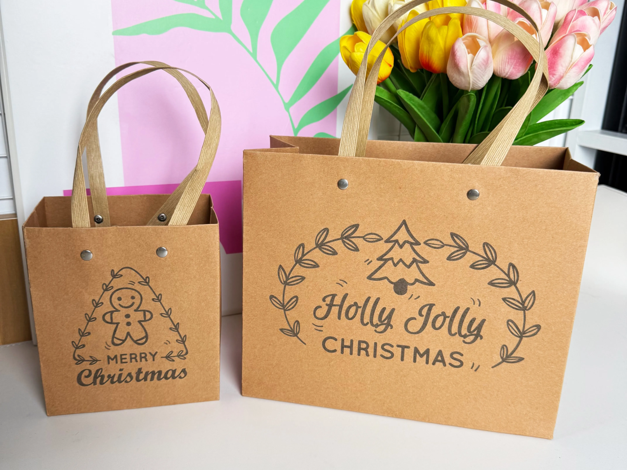Christmas Kraft Gift Bag