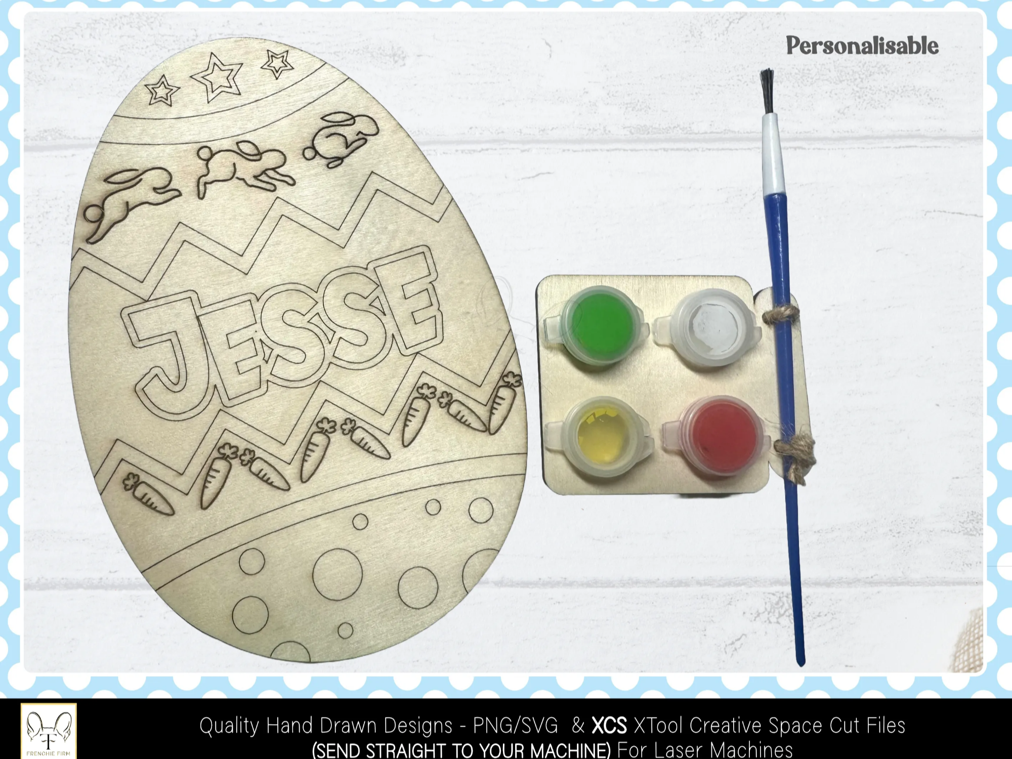 Personalizable DIY Easter Egg Painting Kit easter gift design