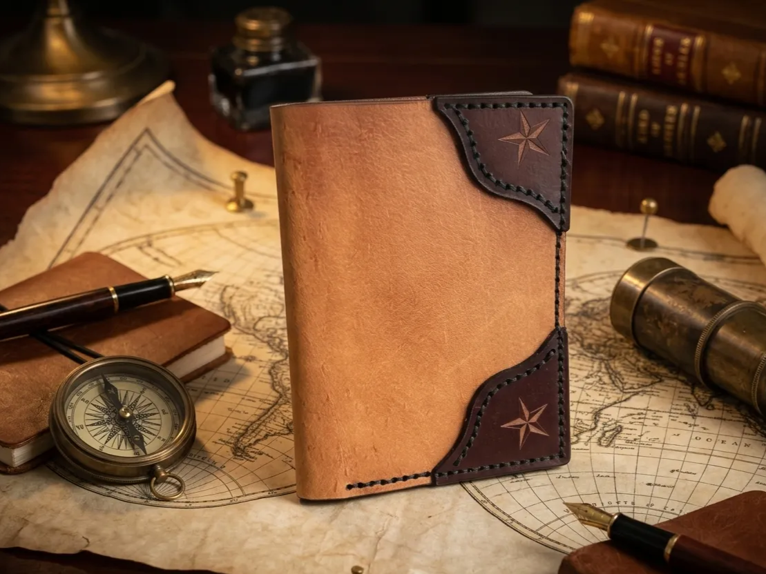 Western-Style Card Wallet laser cut business card holder idea