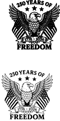 250 Years Of Freedom Eagle USA Clipart.xcs