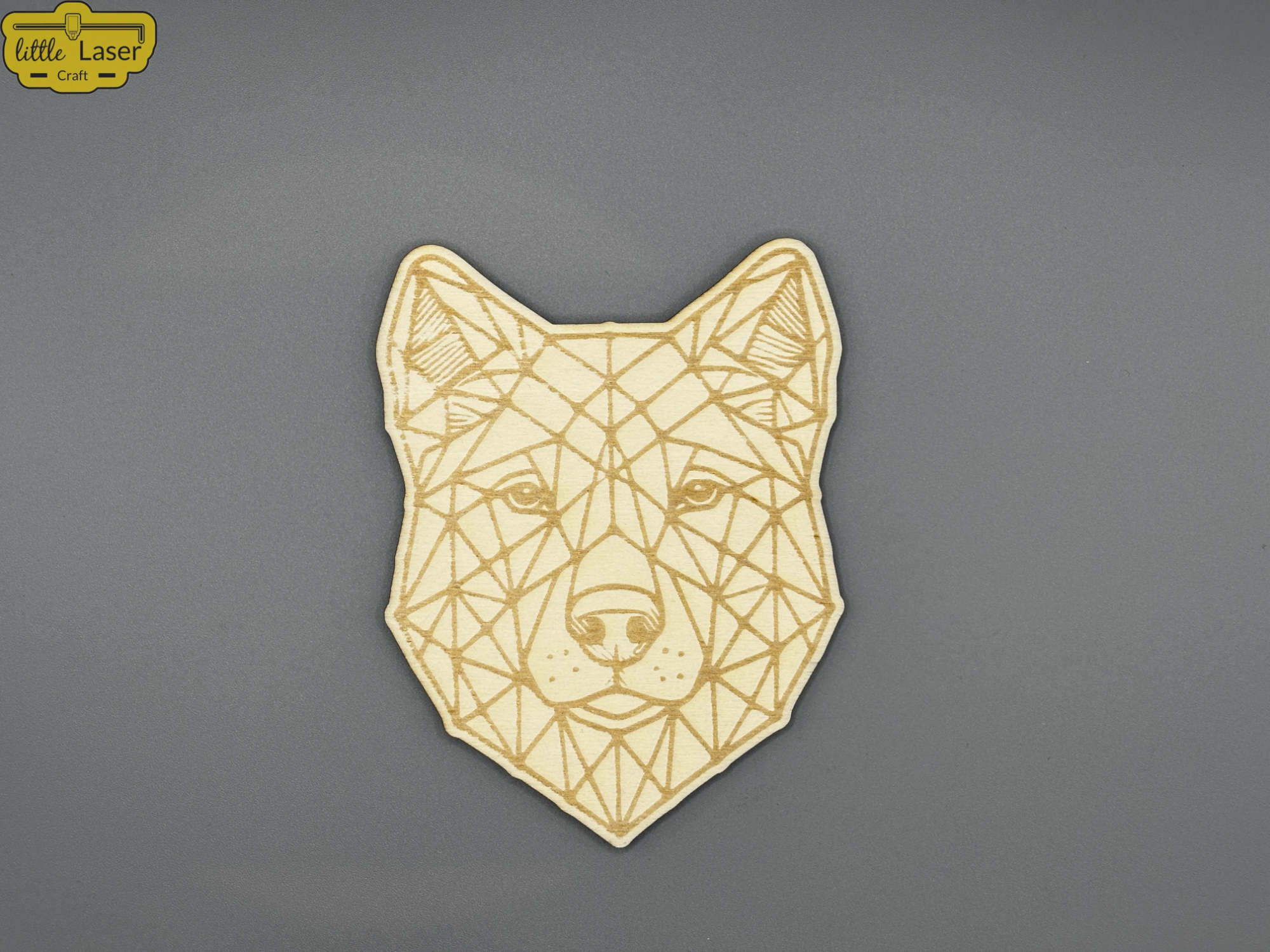 Dog silhouette coaster design version 7
