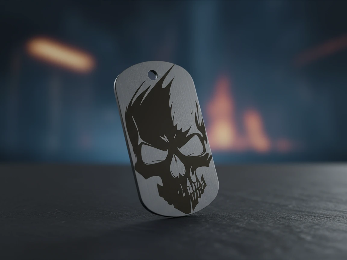 "Dog Tag Skull" Pendant dog tag pendant design