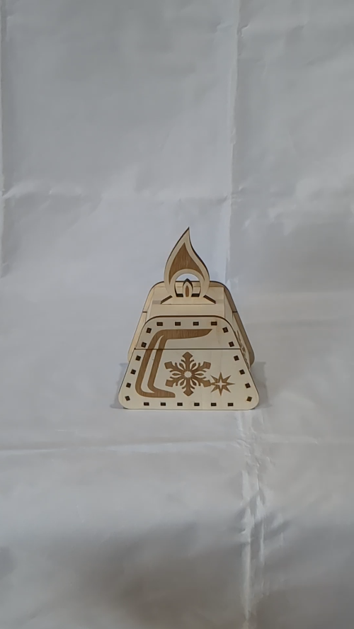 [Laser cut and engrave] Gift Christmas Box Candle Laser Cut Template, XMAS Pattern, Laser Cutting Vector Design