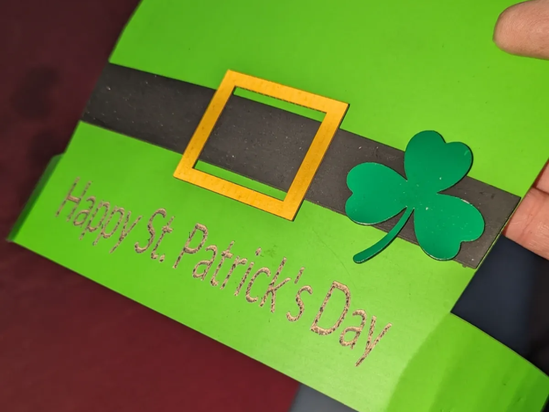 Simple St. Patrick's Day themed hanging ornament
