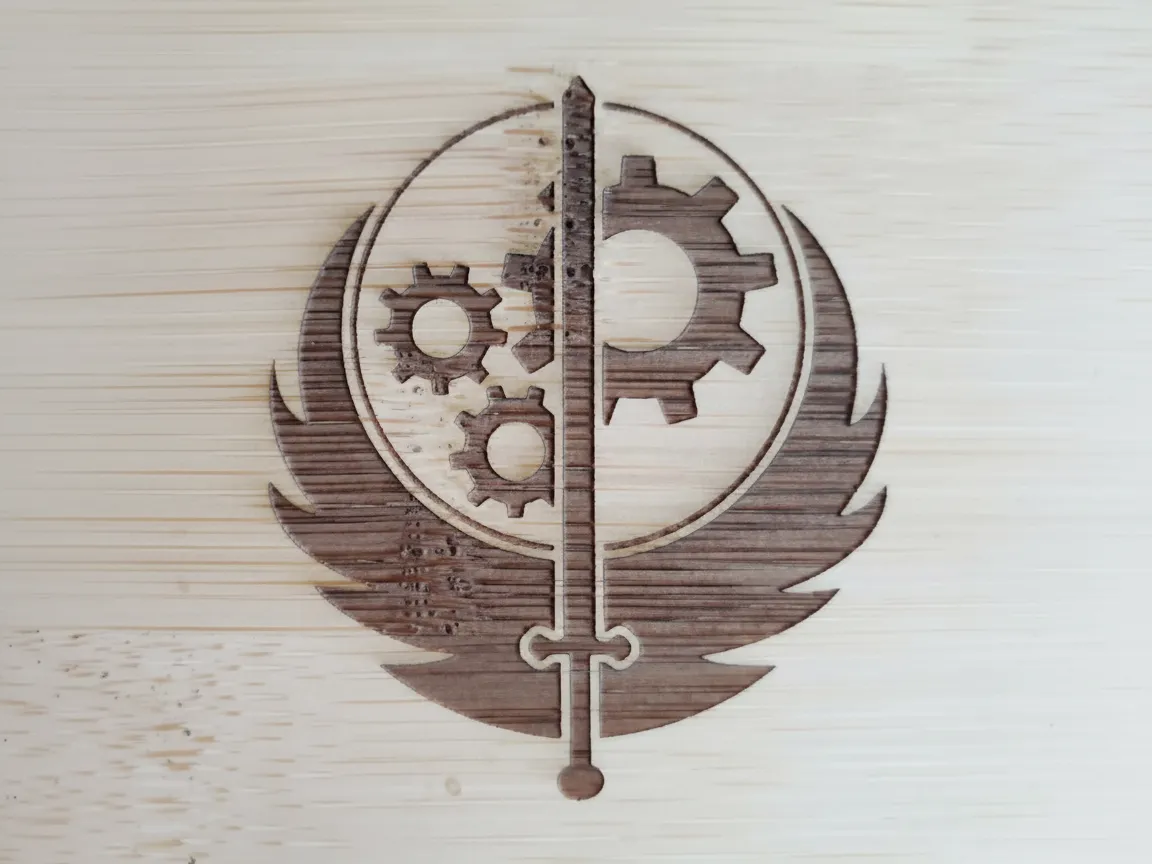 Brotherhood of Steel Emblem from Fallout gift for him design