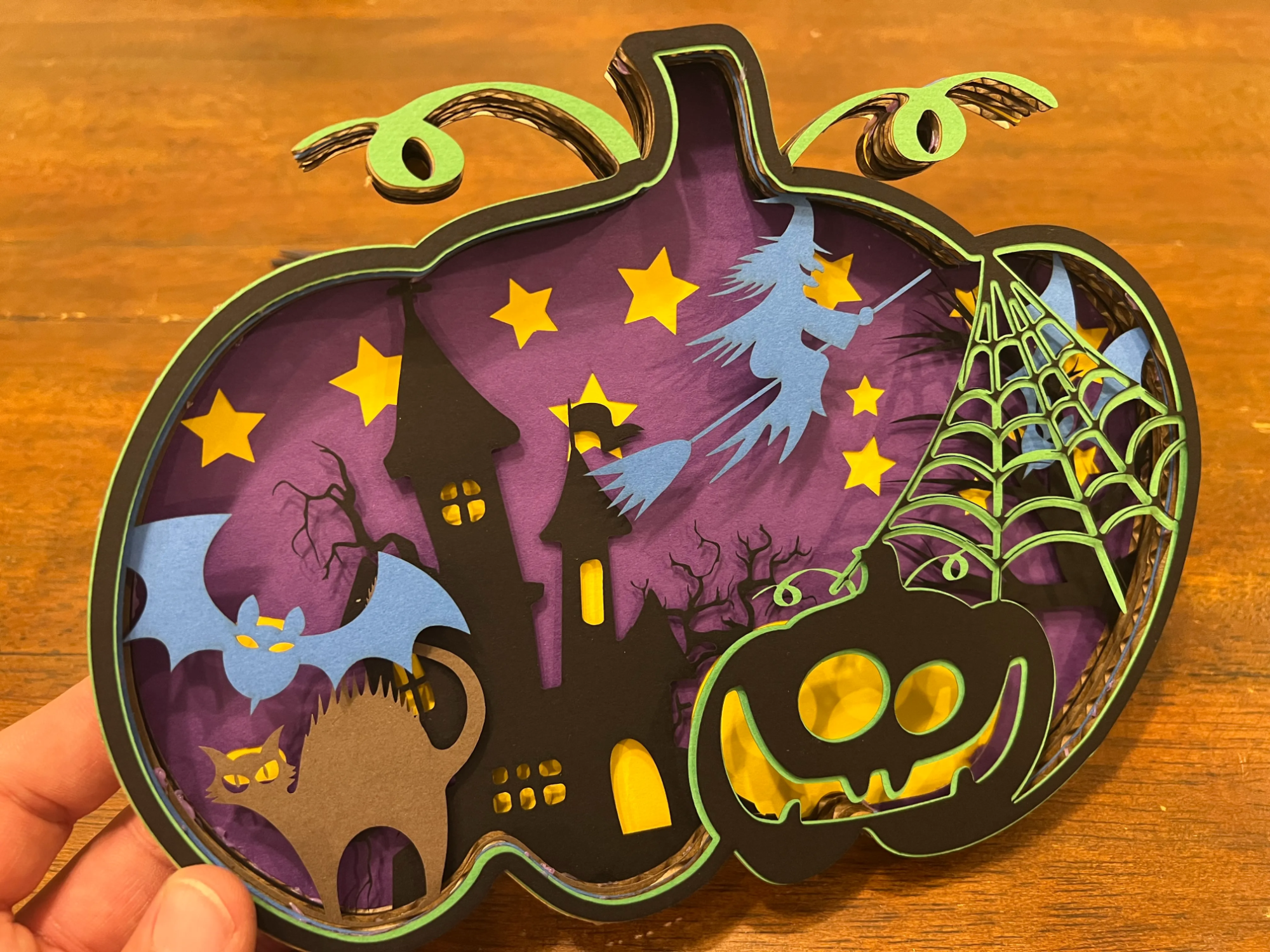 Halloween 3D Shadow Display shadow box design
