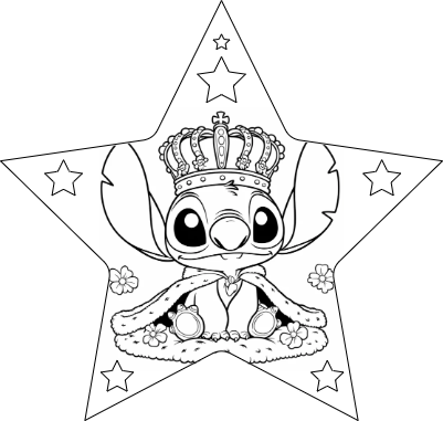 King Stitch star wood ornament Christmas.xcs