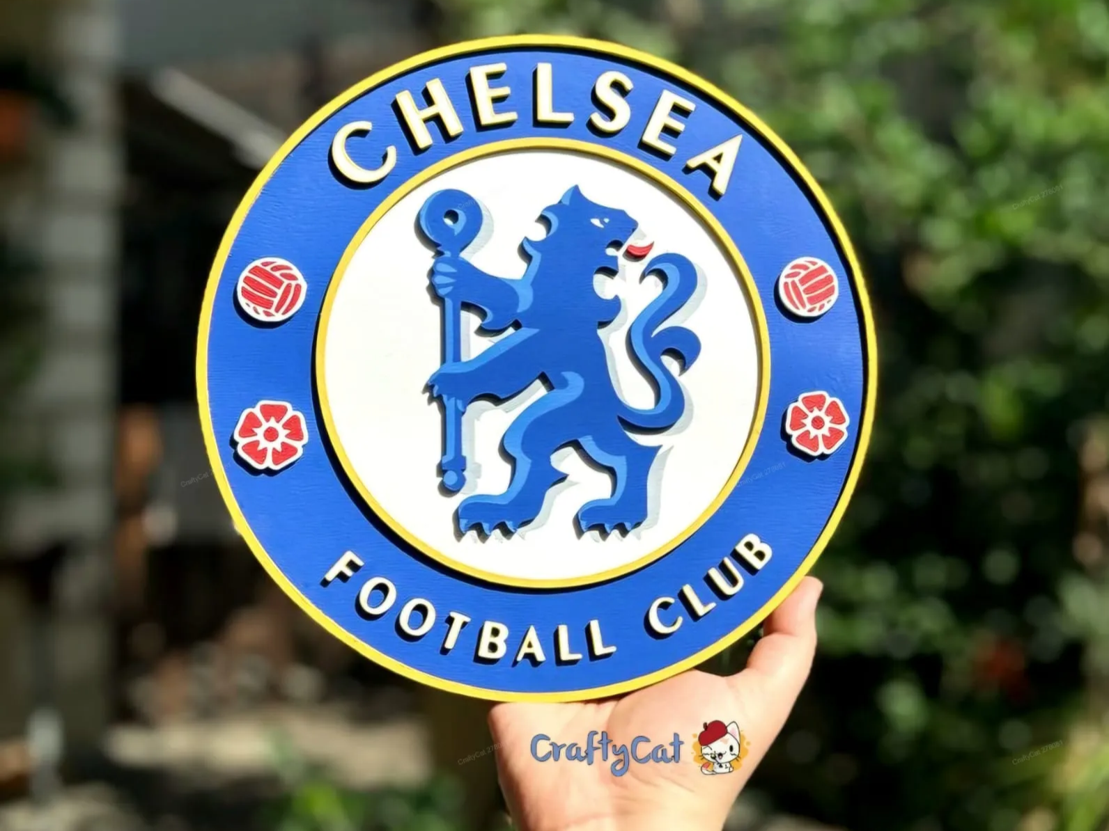 Laser Cut/Engrave Chelsea Football Club Wall Art Decor sports logo design