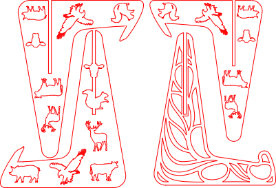 FARM ANIMALS EASEL STAND.xcs