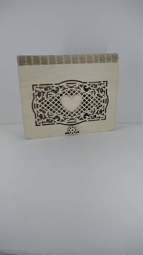 [Laser cut and engrave] Gift Wedding box, greeting boxes, laser cut files. Storage box for DVD and USB Drive, heart design, unique gift idea. Gift for wedding.