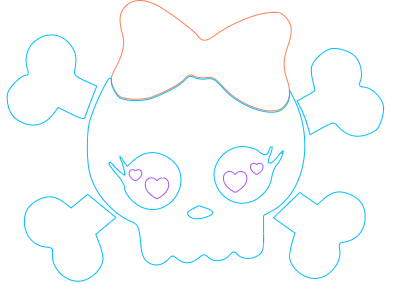 teschio fiocco feltro.xcs