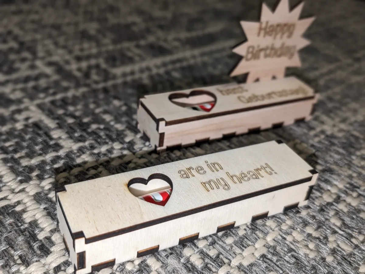 Chocolate Bar Box valentines day gift design