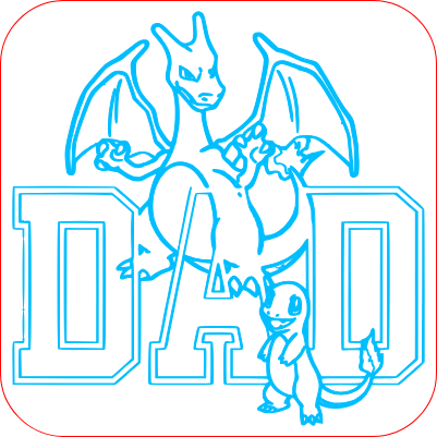 Fathers Day_Charizard_Plywood Coaster.xcs