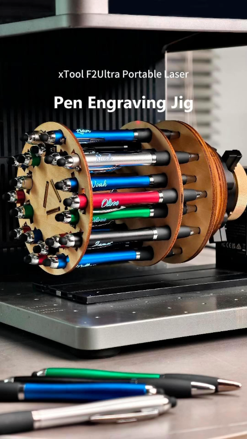 [Laser cut and engrave] Pen Engraving Jig