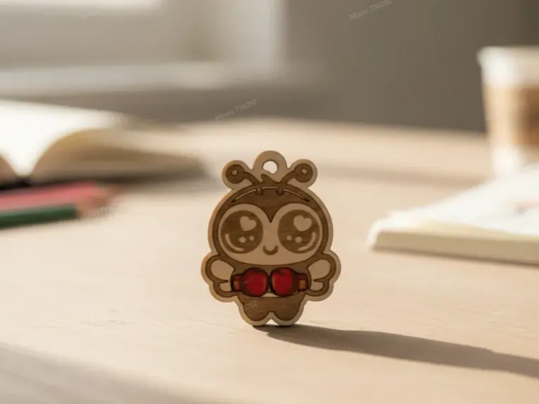 Boxing Gloves Bee Valentine's Day Keychain | Free Files - Atomm