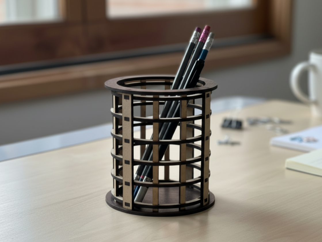 Wooden Pen and Pencil Holder gift for teens idea