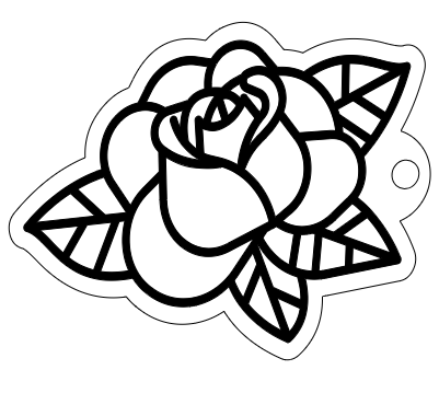 Porte clés Fleur.xcs