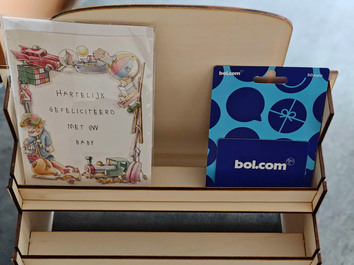 Laser-Cut Card Stand laser cut business card holder idea