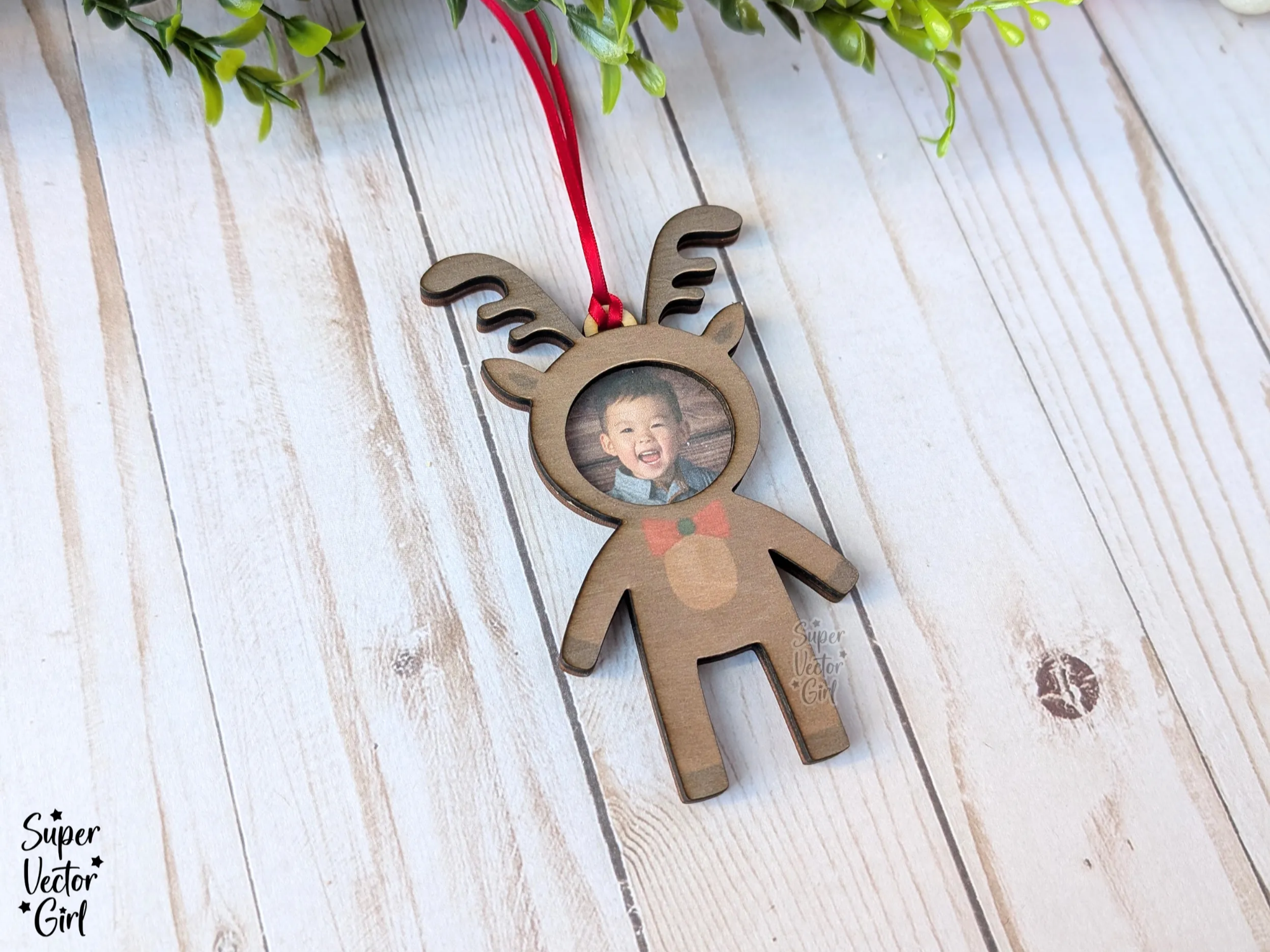 Reindeer Photo Frame Ornament