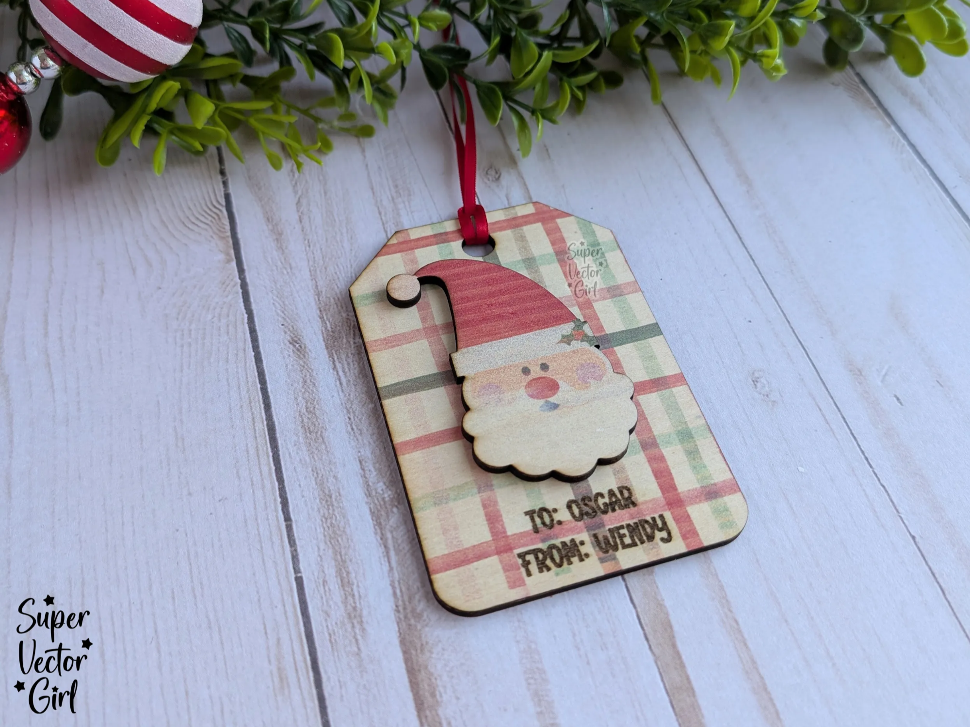 Christmas Santa Gift Tag christmas gift design