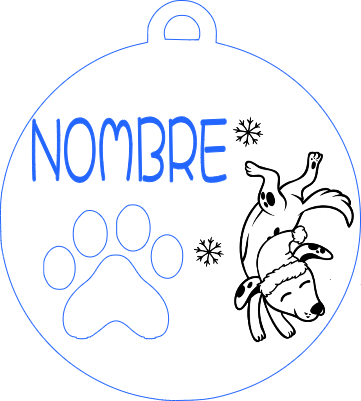 Esfera de Navidad mascotas..xcs